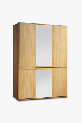 Moderner Kleiderschrank Typ 03 Eiche Natur Holz Design